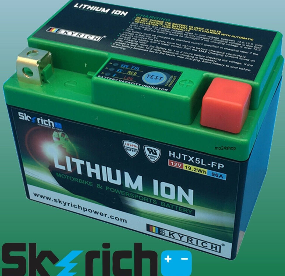 Lithium Motorcycle Battery HM-MOTO CRE 50 BAJA 2017 HJTX5L-FP