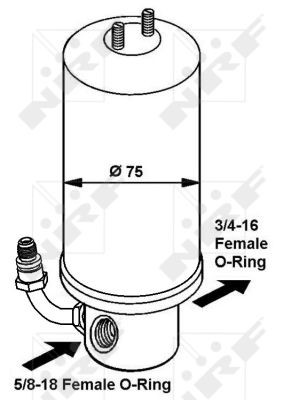 DRYER AIR CONDITIONING 33325 FOR VW SEAT AHT 1.0L AER/ANV/ALD/AUC/ALLANM 1.4L