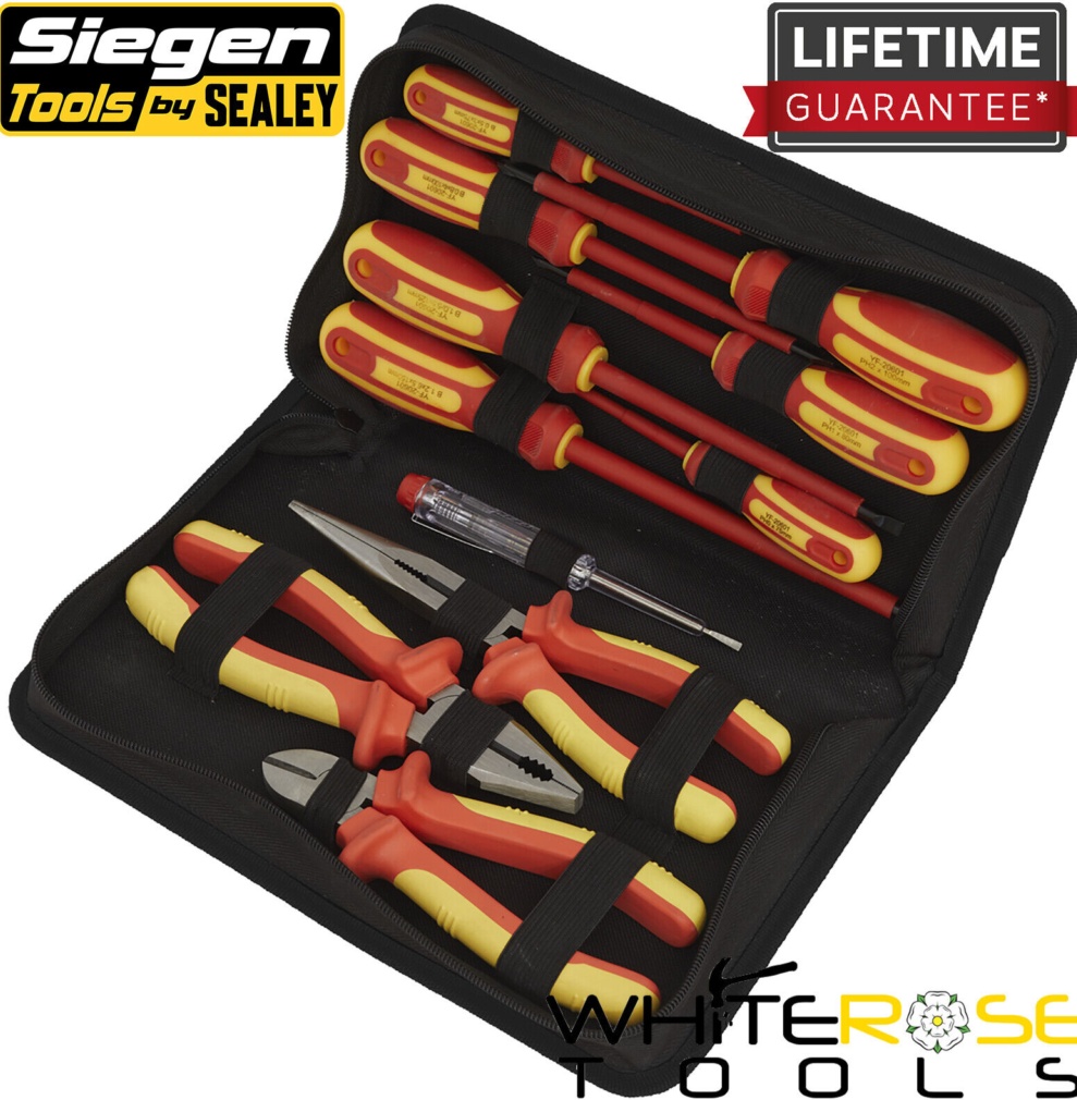 Sealey S01219 Siegen Electrical VDE Tool Kit 11pc