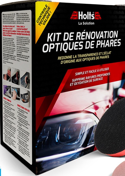 Holts Car Headlight Restoration Kit Restore Clarity & Appearance MOT HREP0031A