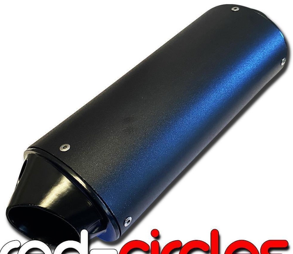 BLACK 28mm PIT BIKE SILENCER MUFFLER fits 140cc 160cc