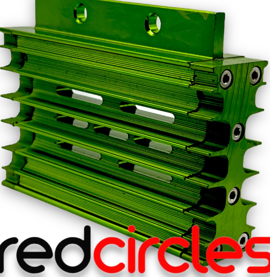 GREEN CNC PIT BIKE OIL COOLER RADIATOR 10mm THREAD fits 125cc 140cc