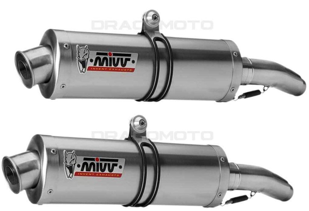 Mivv Ducati Monster 620 2006 06 Terminali Di Scarico Marmitte Oval Inox Moto