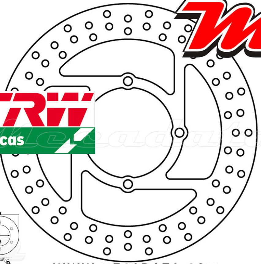 TRW MST 364 Brake Disc For Motorcycle Spare Parts Accessories Replacement Parts