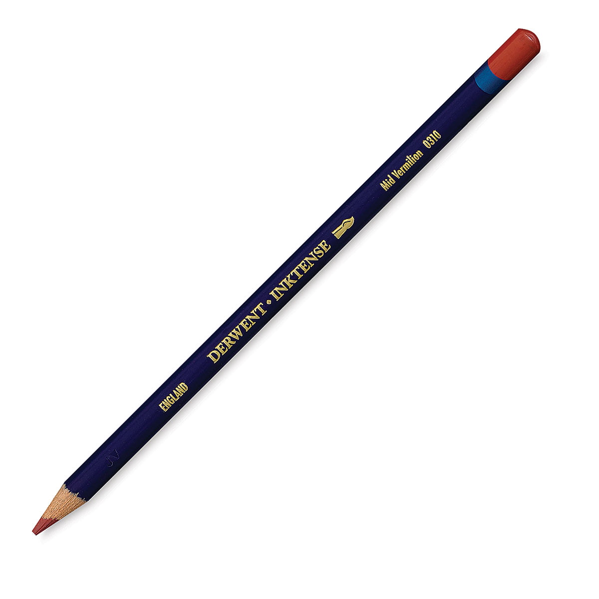 Derwent Inktense Pencil Watercolour Mid Vermilion For Drawing And Fabric Art