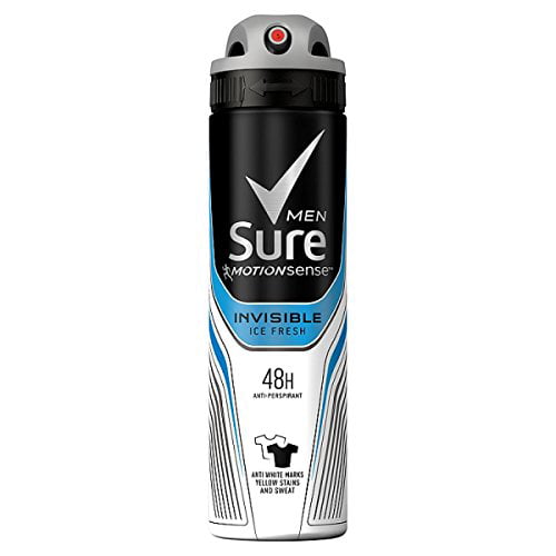 Sure Men Anti Perspirant 48H Protection Invisible Ice Deodorant, 12 Pack, 150ml - Image 4