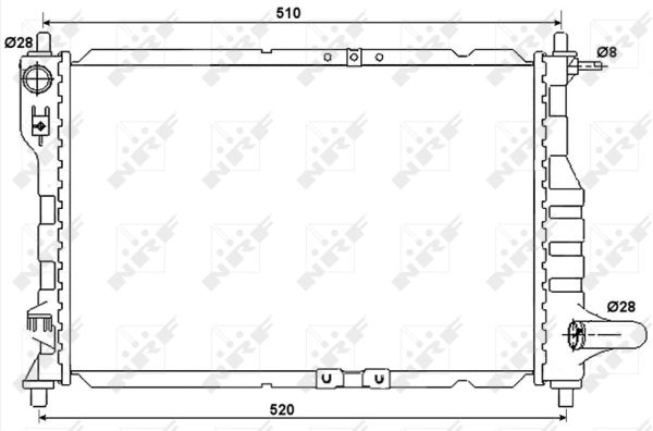 Nrf Curved Radiator Hose - 53068