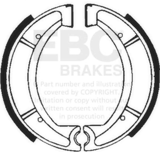 Brake Shoes for YAMAHA XT 550 1982 Rear EBC