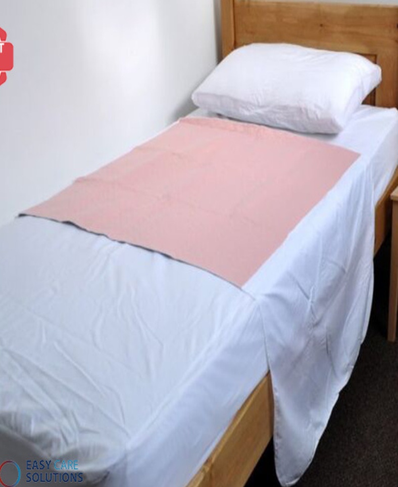 2 x Incontinence Washable Bed Pads With Tucks  85 x 90cm - Reusable (Twin pack)