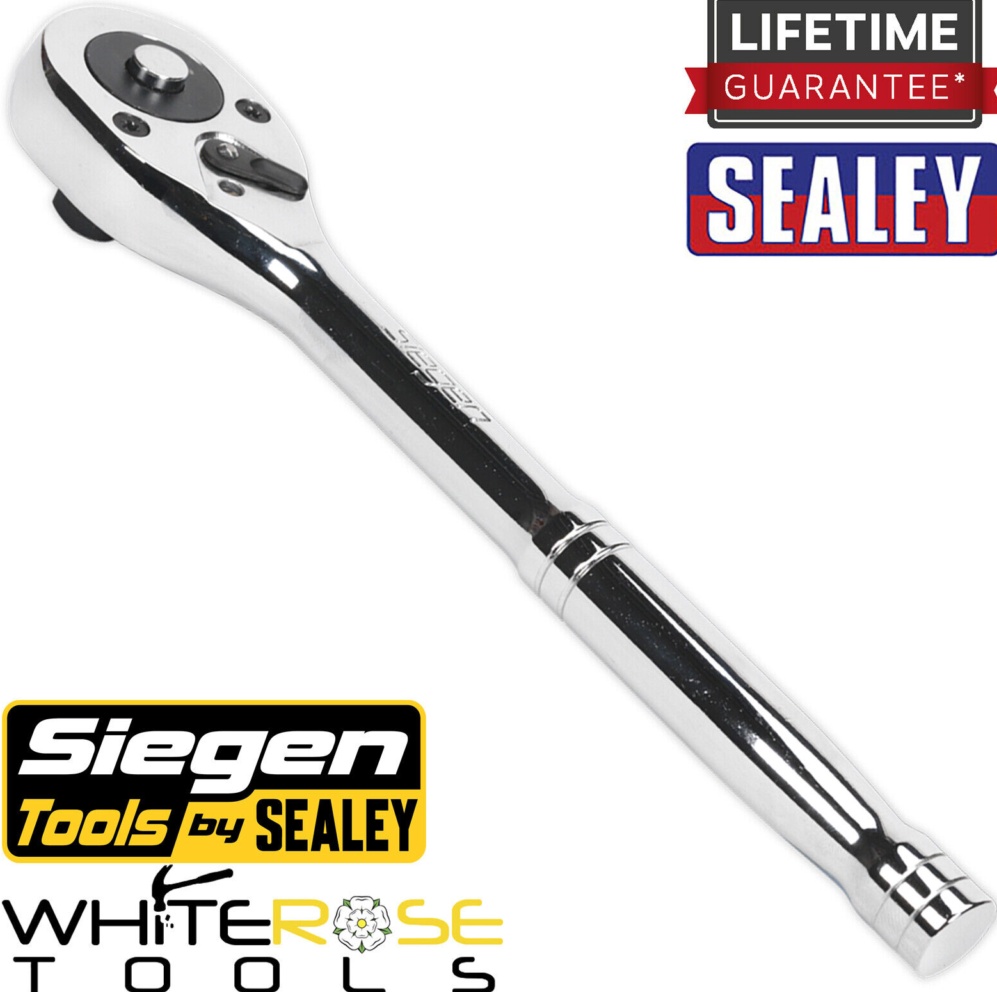 Sealey S0706 Siegen Pear-Head Ratchet Wrench with Flip Reverse 1/2""Sq Dri