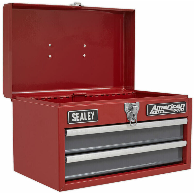 SEALEY AP2602BB COMPACT / SMALL TOOLBOX 2 DRAWER WITH BALL BEARING SLIDES x