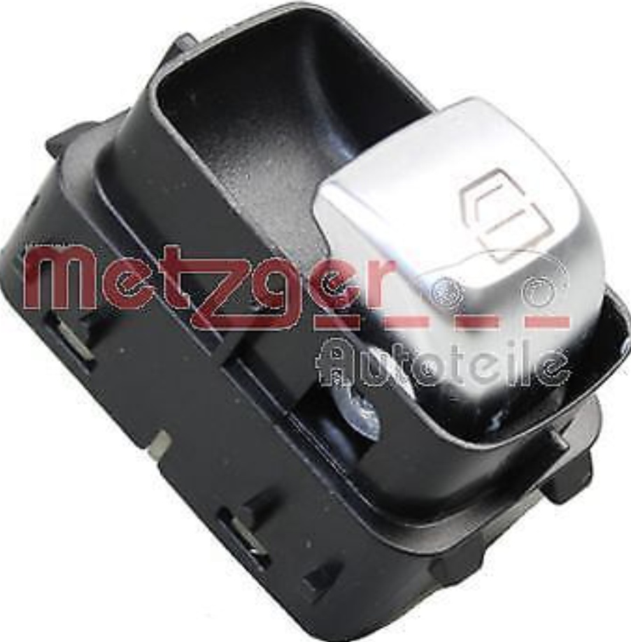 Left Rear METZGER 0916687 Switch, window regulator for MERCEDES-BENZ