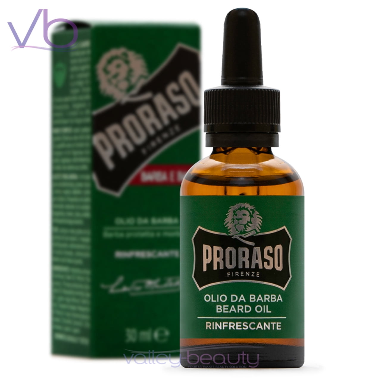 Proraso Mens Beard Oil Refreshing Eucalyptus Bergamot Rosemary Conditioner 30ml