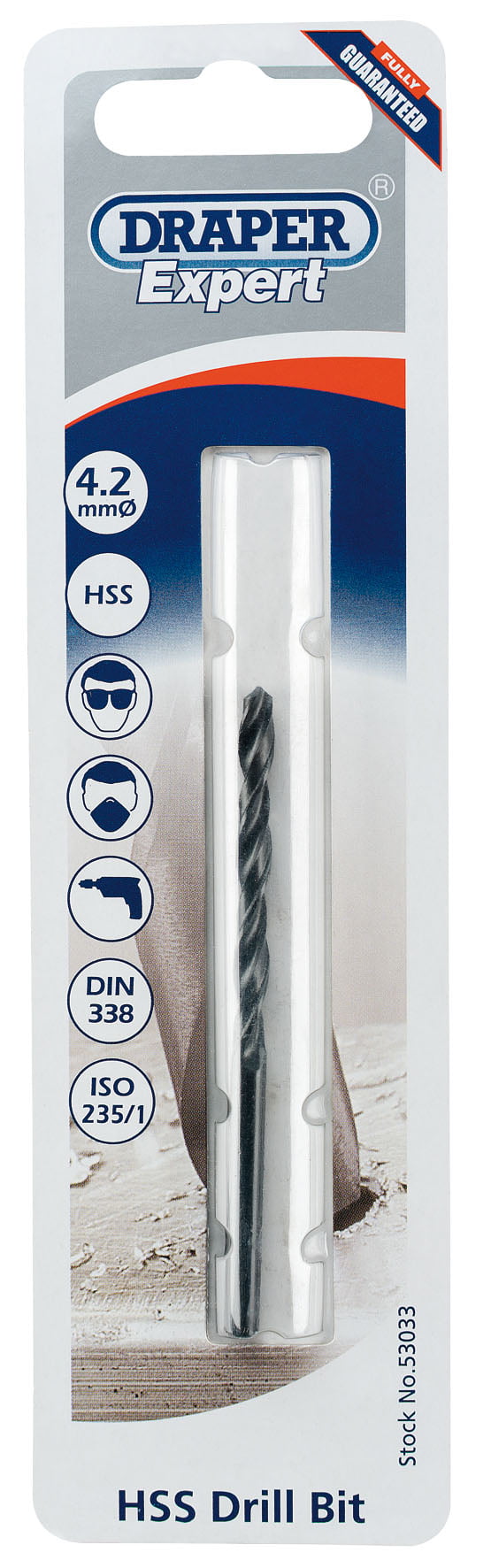 Draper 53033 HSS Twist Drill for 5 x 08 Taps 42mm 181mm