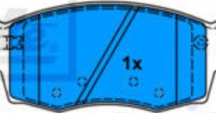 ATE 13.0460-5779.2 Brake Pad Set, disc brake for HYUNDAI,KIA