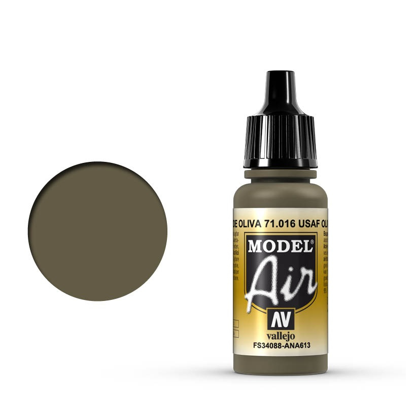 Vallejo Model Air 016 - USAF Olive Drab (71.016) 17ml