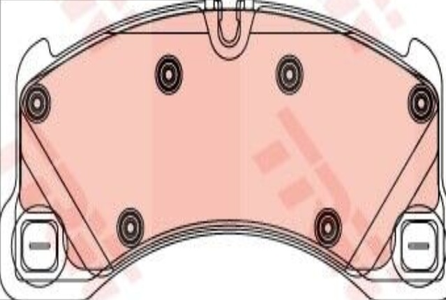 Front TRW-OE GDB2243 Brake Pad Set, disc brake for PORSCHE