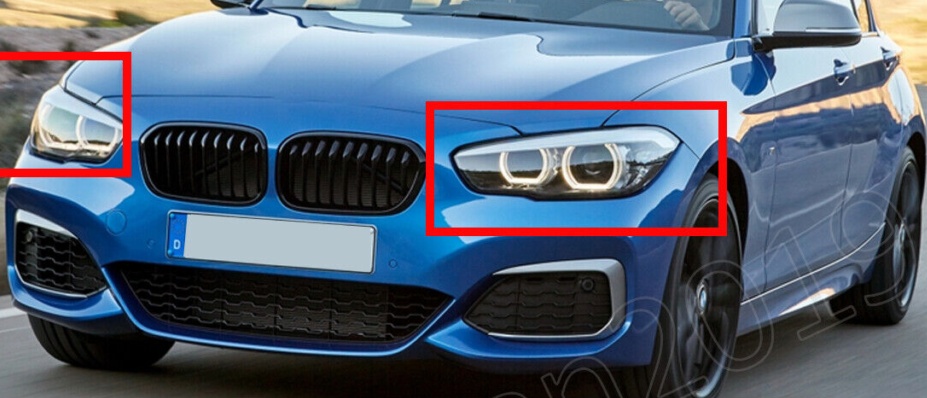For BMW 1 Series F20 F21 LCI Headlight Headlamp Lens Cover Left+Right 2015-2019