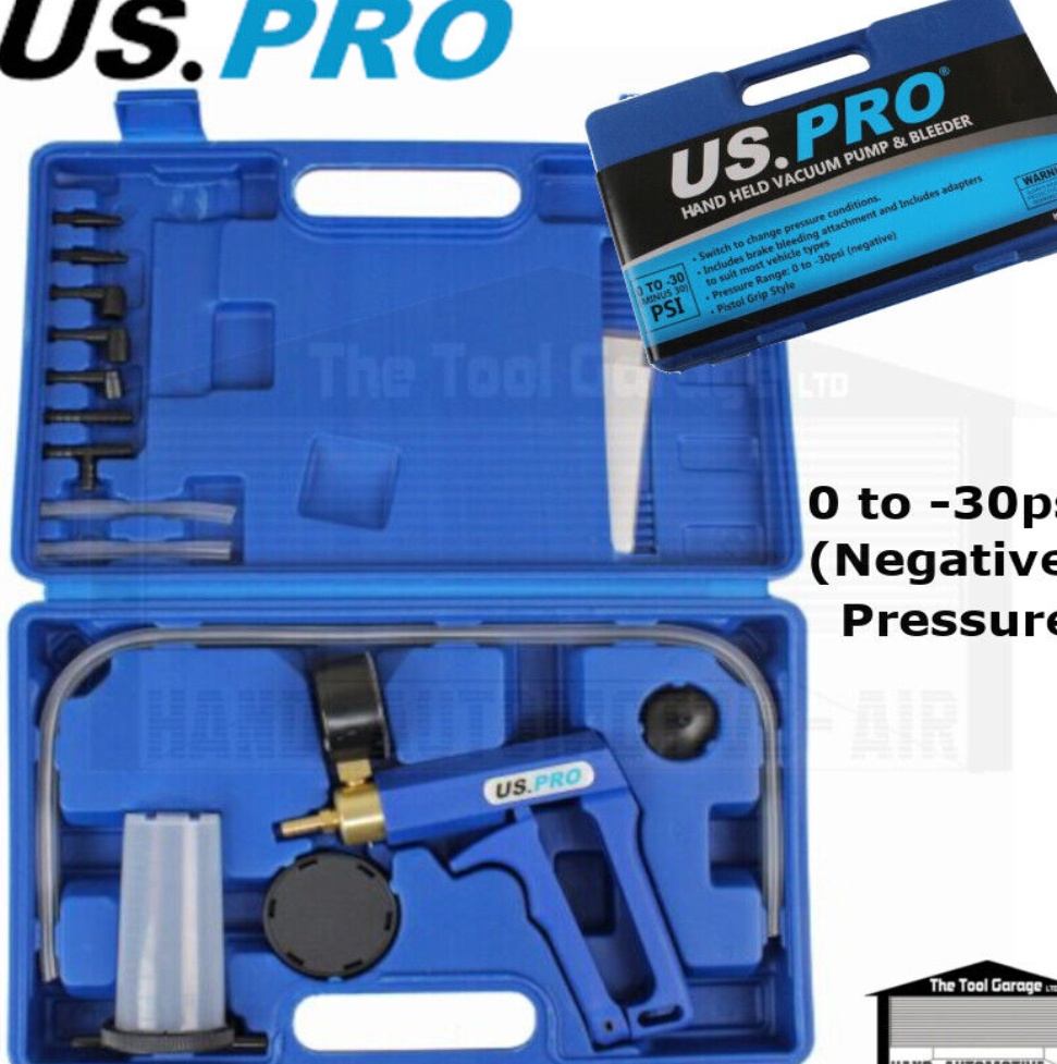 US PRO Tools Hand Held Vacuum Pump Tester & Brake Bleeder NEW 5322