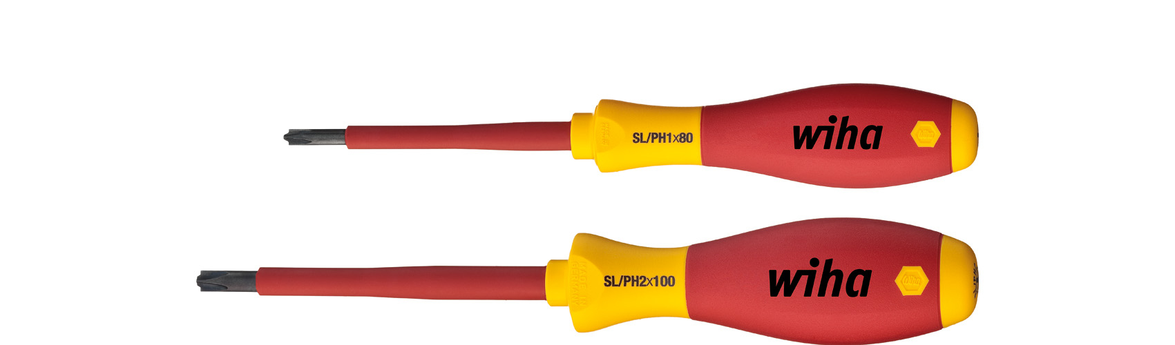 Wiha 32281 PlusMinus Phillips Screwdriver 1000v VDE Electrician 2pcs SoftFinish
