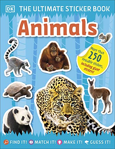Ultimate Sticker Book Animals by DK (Paperback Book)