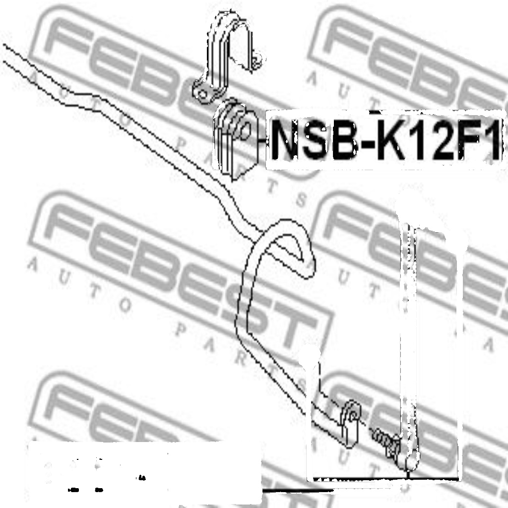 Für FEBEST 0223-K12F STAB ROD. FRONT NISSAN TIIDA JPN MAKE C11
