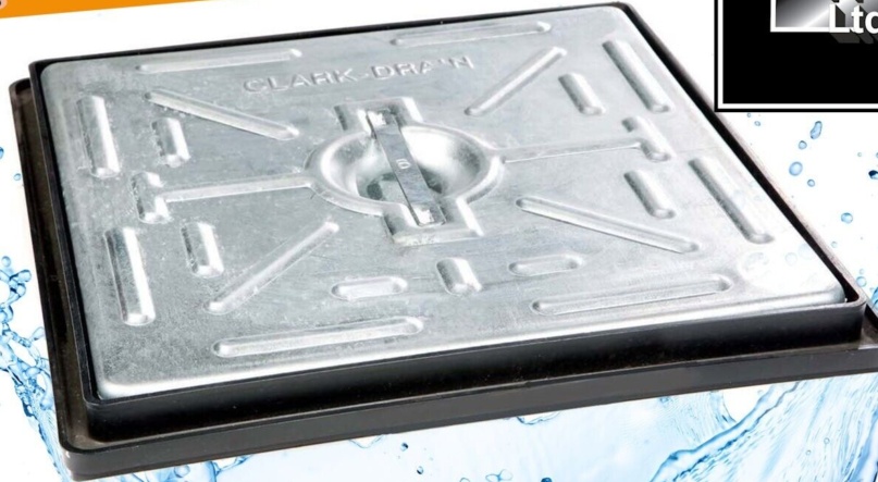 Clark Drain PC2BG 5 tonne 300mm x 300mm Inspection Manhole Cover Cover & Frame