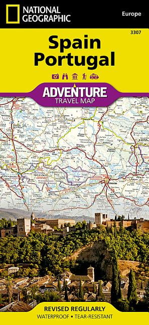 Spain and Portugal Map National Geographic Adventure Map