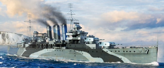 Trumpeter 6735 HMS Kent 1:700 Ship Plastic Model Kit