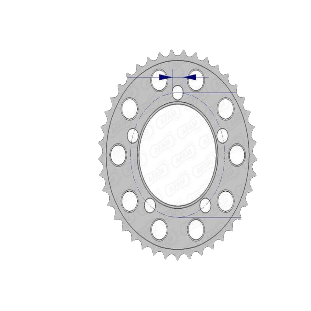 Afam Aluminum Crown 72801-Step 525 For Motorcycle Parts Accessories
