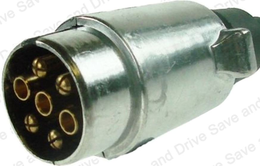 Maypole MP24/MP024  12N Type 7 Pin 12V Aluminium Trailer Board Plug