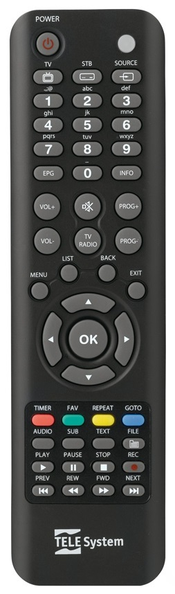 Tivusat Fuba ODE713 HD Replacement Remote Control ( V7)