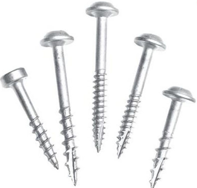 Kreg Pack of 500 Carton of Zinc Pocket Screws 38mm 1-1/2"" #7 Fine Washer-Head