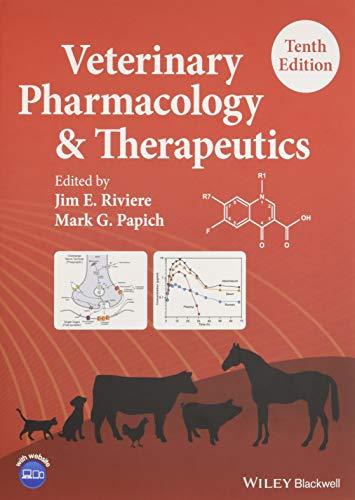 Veterinary Pharmacology and Therapeutics Riviere Hardback Wiley–Blackwell