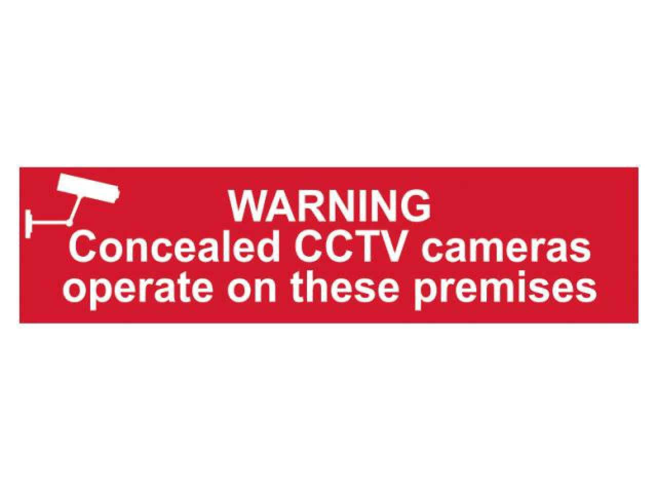 Scan Warning Concealed Cctv Cameras Operate On These Premises - Pvc 200 X 50Mm S