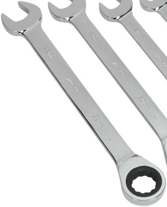 Sealey S0985 Siegen Combination Ratchet Spanner Set 5pc