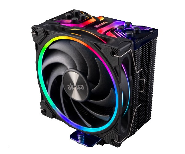 Akasa AK-CC4018EP01 Soho H4 High Performance CPU Cooler with 120mm RGB Fan