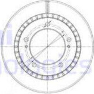 Delphi Bremsscheiben Bg3820 Vorne, Belüftet, 2 Stück - Bild 2