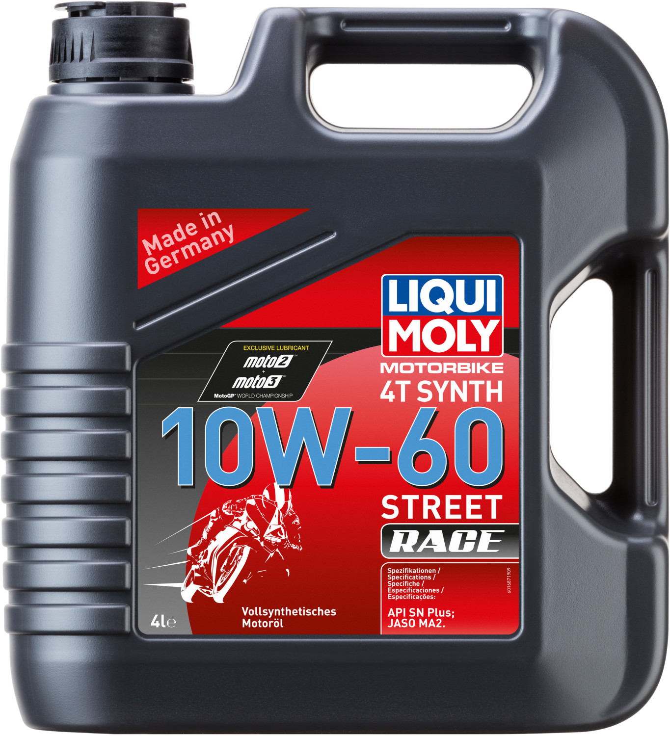 Free Shipping Liqui Moly Synthetic 4T 10W-60 Street Race Oil - Jug