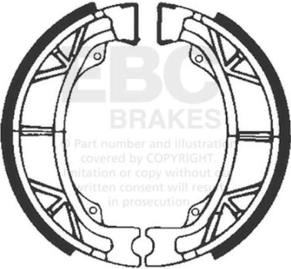 Brake Shoes for HONDA NH 125 LEAD 1983 Rear EBC