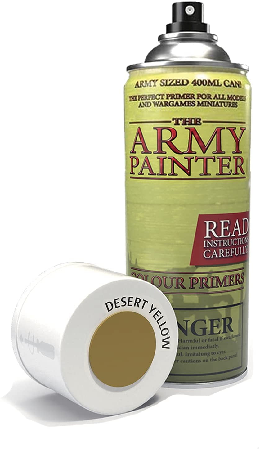 Desert Yellow Colour Primer Spray Army Painter Aerosol New in Box AP-CP3011