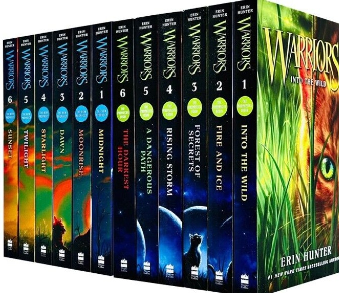 Warrior Cats Series 1 & 2 Erin Hunter 12 Books Prophecies Begin and New Prophecy