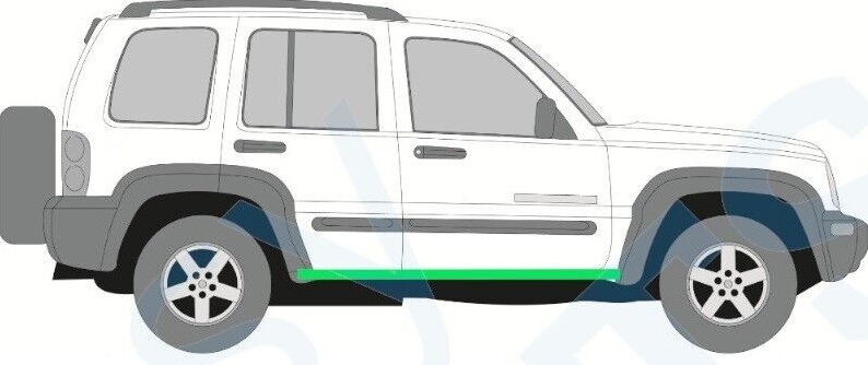 JEEP LIBERTY CHEROKEE KJ 2001-2008 INNER SILL REPAIR PANEL / PAIR