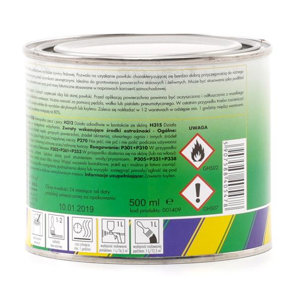 Red Oxide Metal Primer Paint Anti Corrosion Quick Drying Steel Paint 0.5 L  BOLL