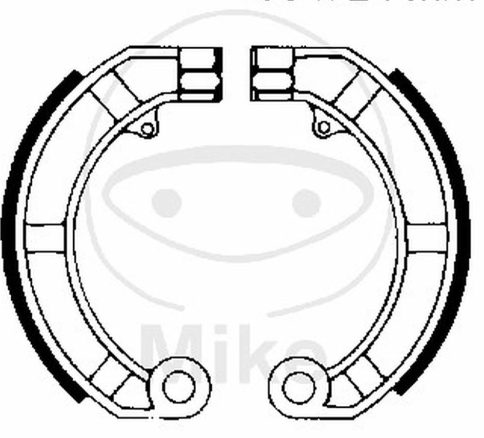 EBC Brake Shoe Set Front Left for Vespa PK 125 S Automatica 1984 - 1989