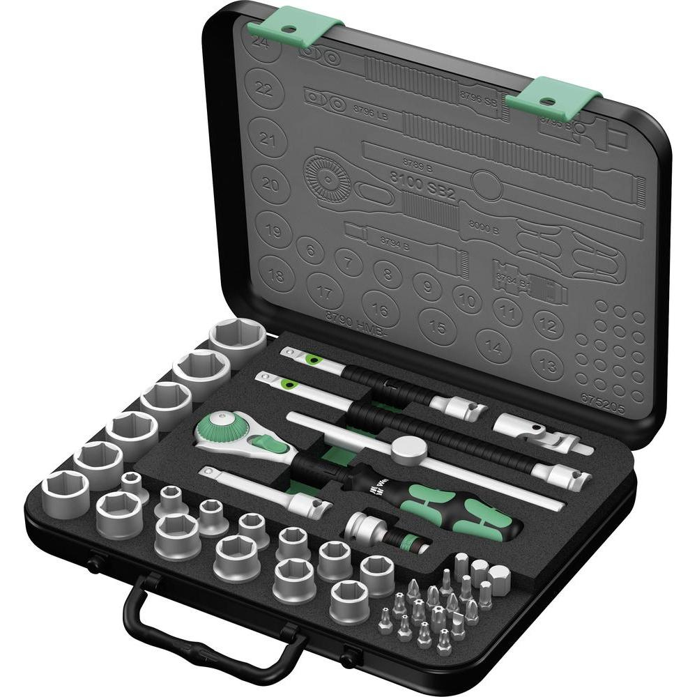 Wera Zyklop Speed Ratchet Set 3 8in 43pc 8100SB2 from Japan