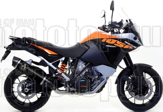 Exhaust Arrow M Race Tech Alu Black Ktm 1190 Adventure 2013 > 2016