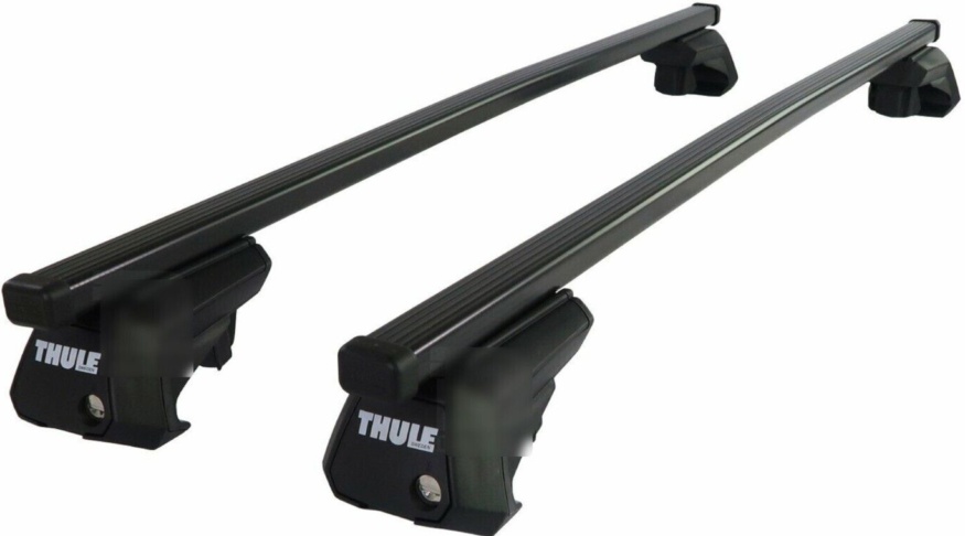 THULE - SquareBar EVO Roof Bar Set to fit Volvo XC90 Mk.1 (2002-14) w/ Open Rail