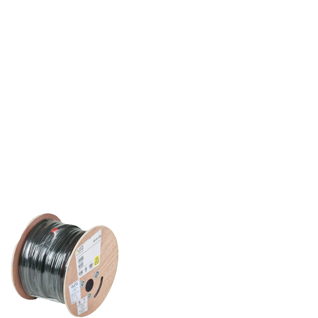 100m CCTV Shotgun Cable Reel Coax Power RG59 2 Core Solid Copper Lead Black UK