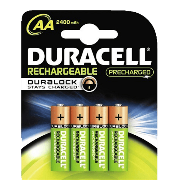 Duracell AAA 900mAh Rechargeable Batteries (4 pack) NiMH